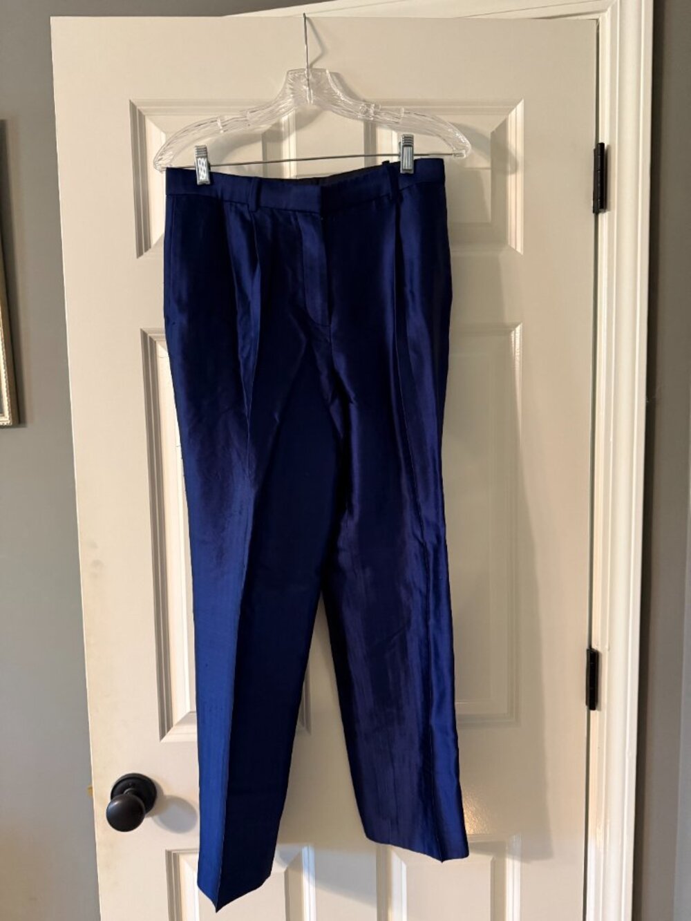 **Electric Deep Blue The Row Slacks** - Picture 2 of 5